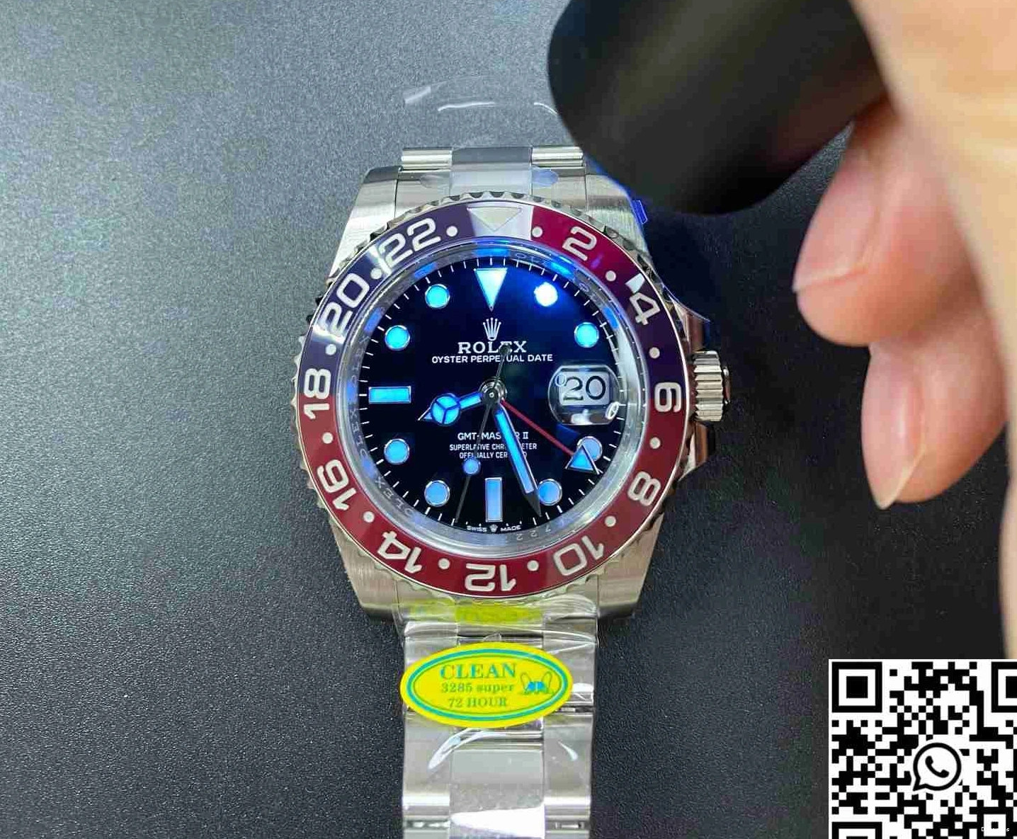 1178 Clean Breathable Dial Black Factory V GMT II M126710BLRO-0001 Master Rolex 0725